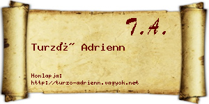 Turzó Adrienn névjegykártya